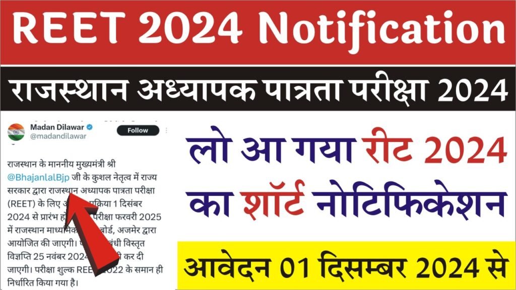 REET Notification Date 2024